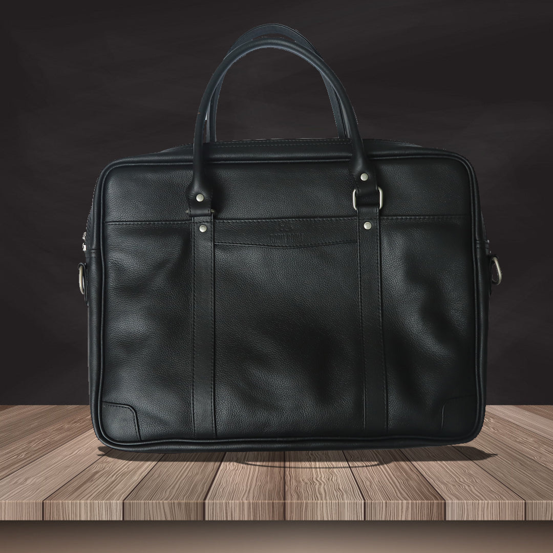Classic Black Leather Bag - Hopecare Traders